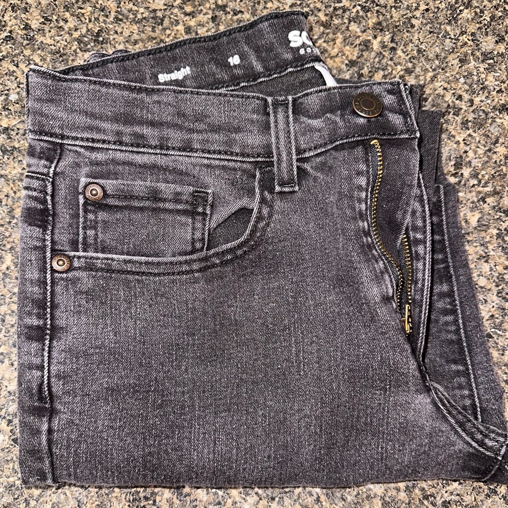 Sonoma girls jeans, size 16. Straight leg, adjustable waist.